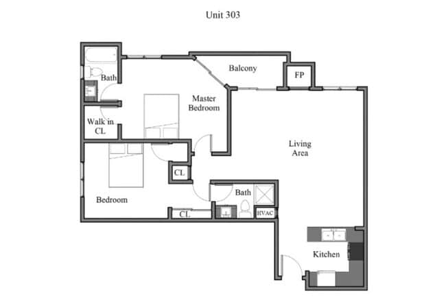 Floorplan - Peach Tree Court Apartments