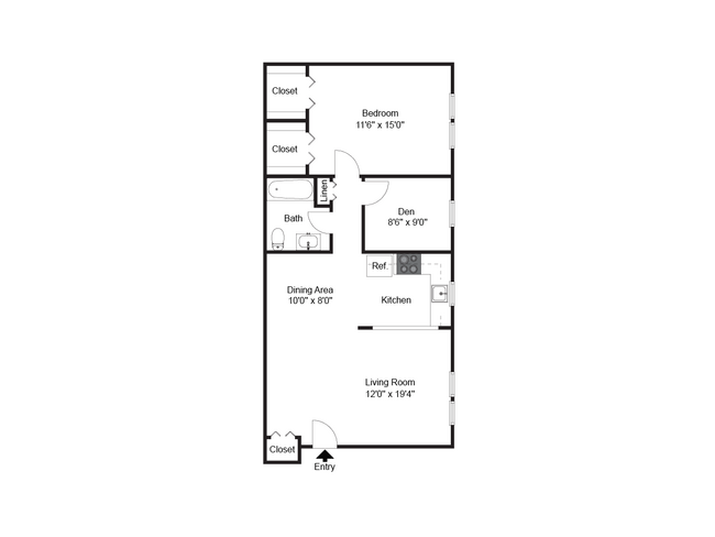 One Bedroom - Governor Mifflin Apartments