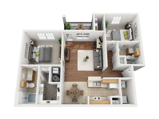 Floorplan - Riviera Apartments