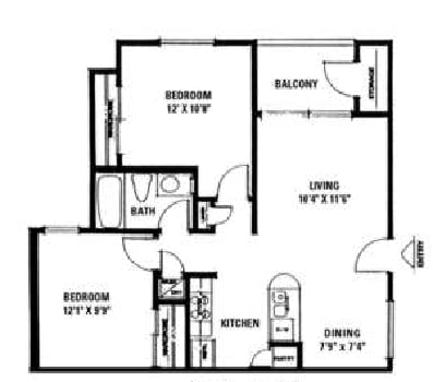 2BR/1BA - Oasis at Mesa Palms Retirement Community