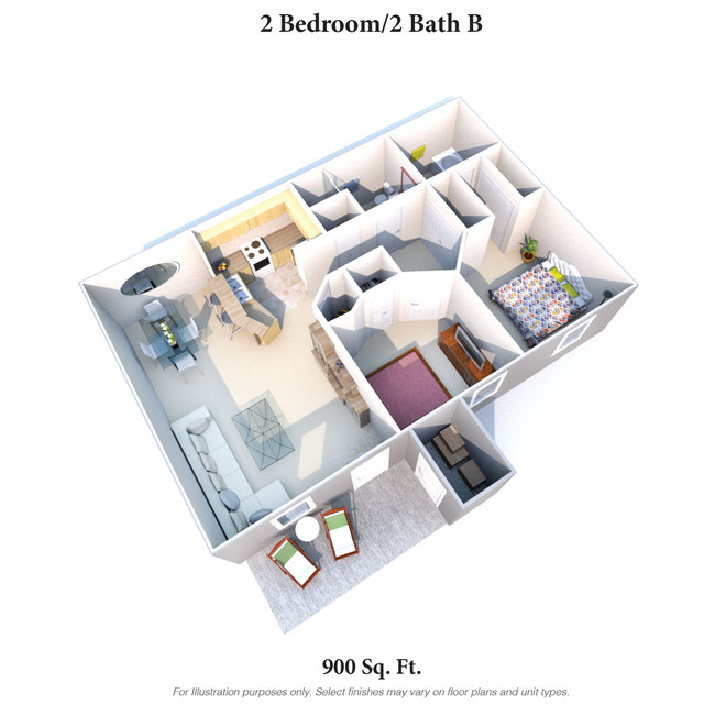 Floorplan - Eagle Crest Apartments