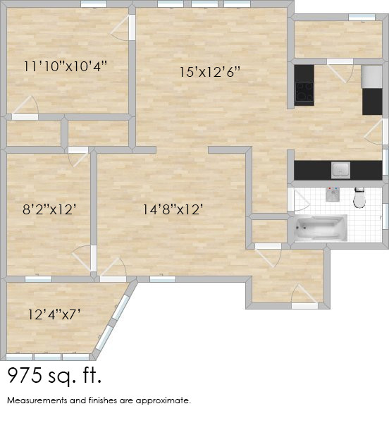 Floorplan - 408-416 N. Taylor Ave.