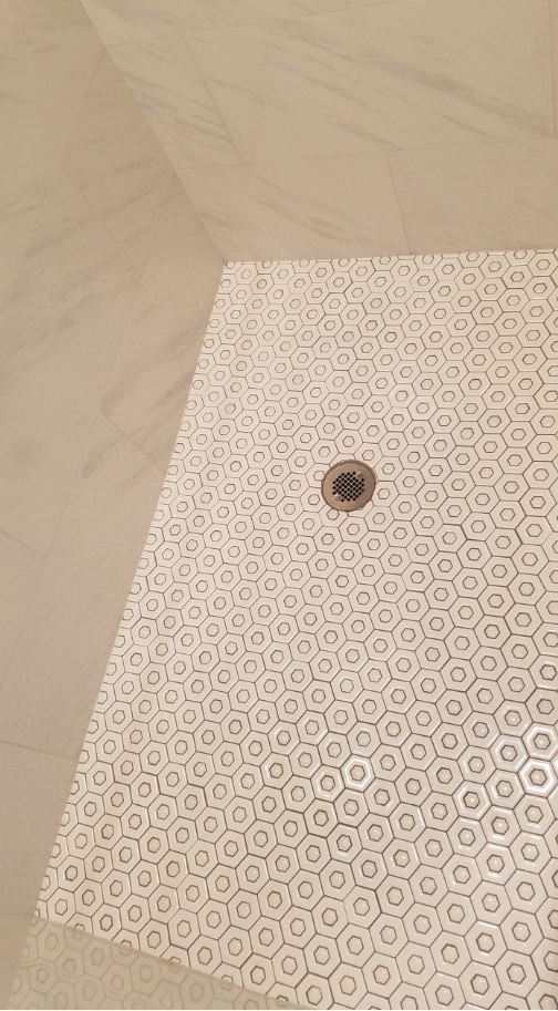 Shower floor inspired by the 1920's - 802 W Fayette Ave