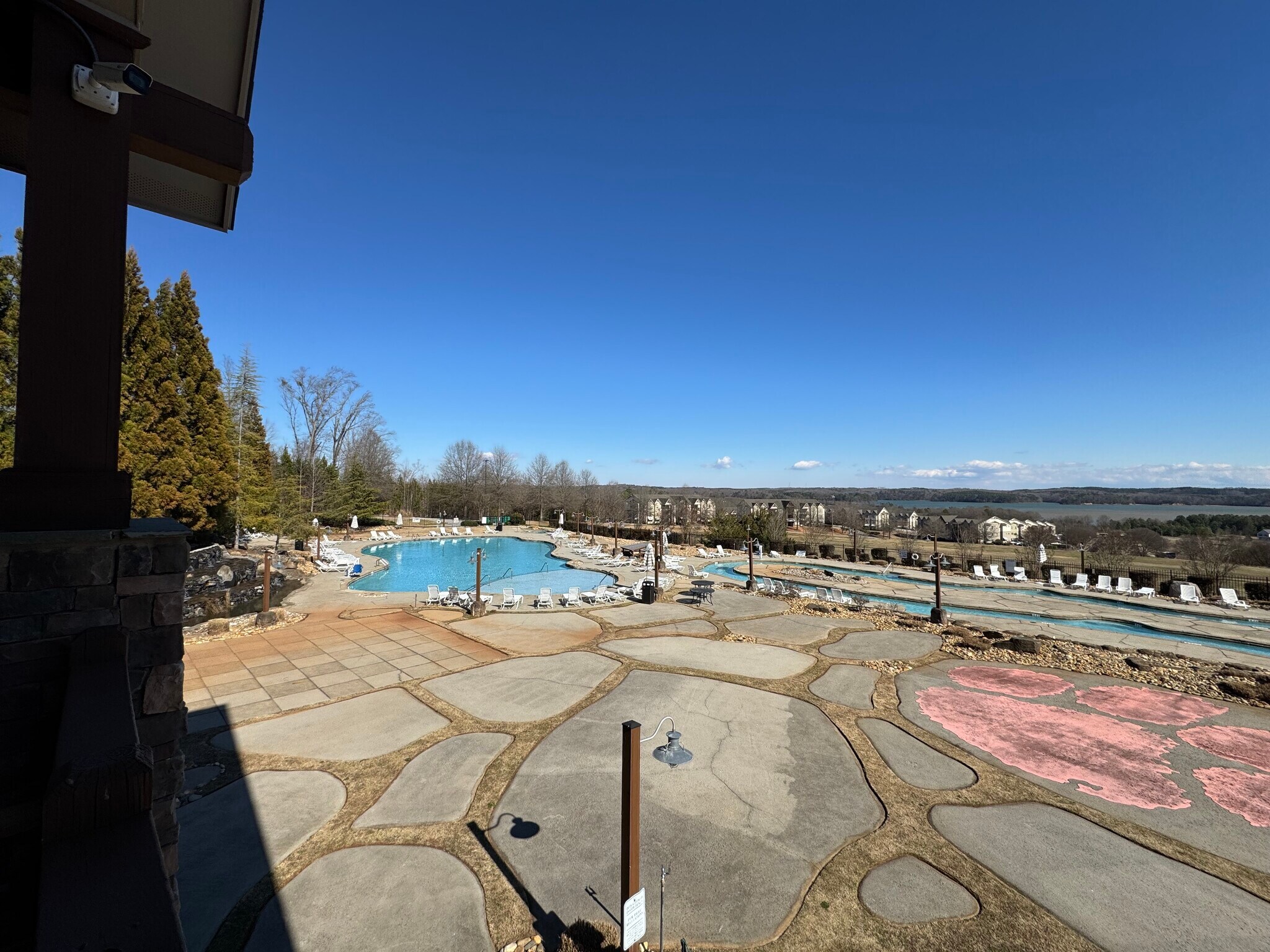 Views of the lake from the pool - 1613 Muscovy Way