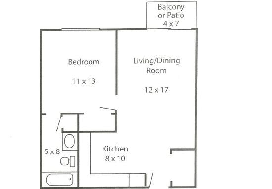 1BR/1BA - Town Square Senior Apartments - 62 and over