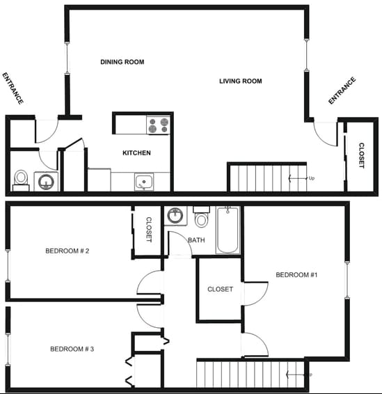 3BR/1.5BA - Hickory Ridge I & II
