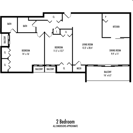 2BR/1BA - Carriage Hill