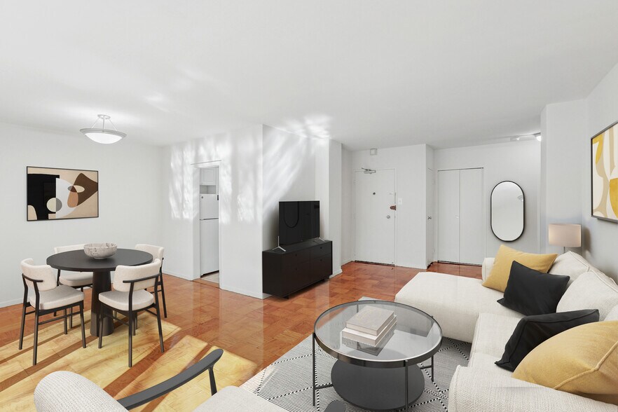 Living and dining area with hard surface flooring - The Statesman
