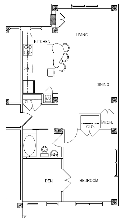 1BR/1BA - The Grant