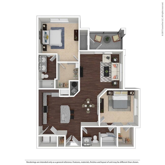 Two bedroom apartment in Durham, NC. - Realm at Patterson Place