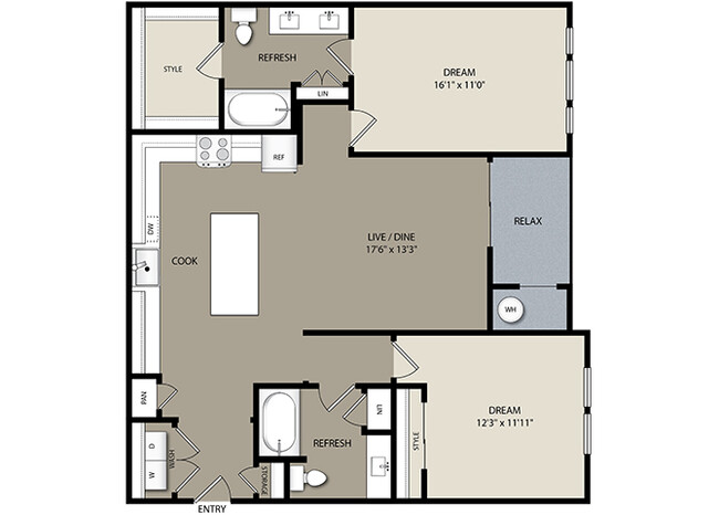 Floorplan - Westerly Apartments