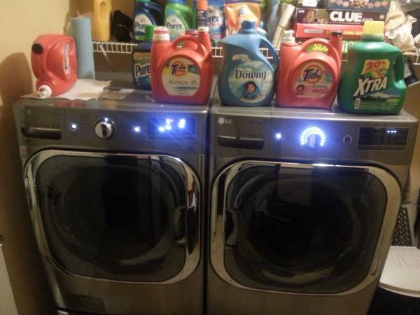 Extra Large washer and dryer for fast laundry days. - 3916 Bluebell Dr.