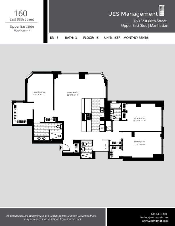 Floorplan - Lexington Towers