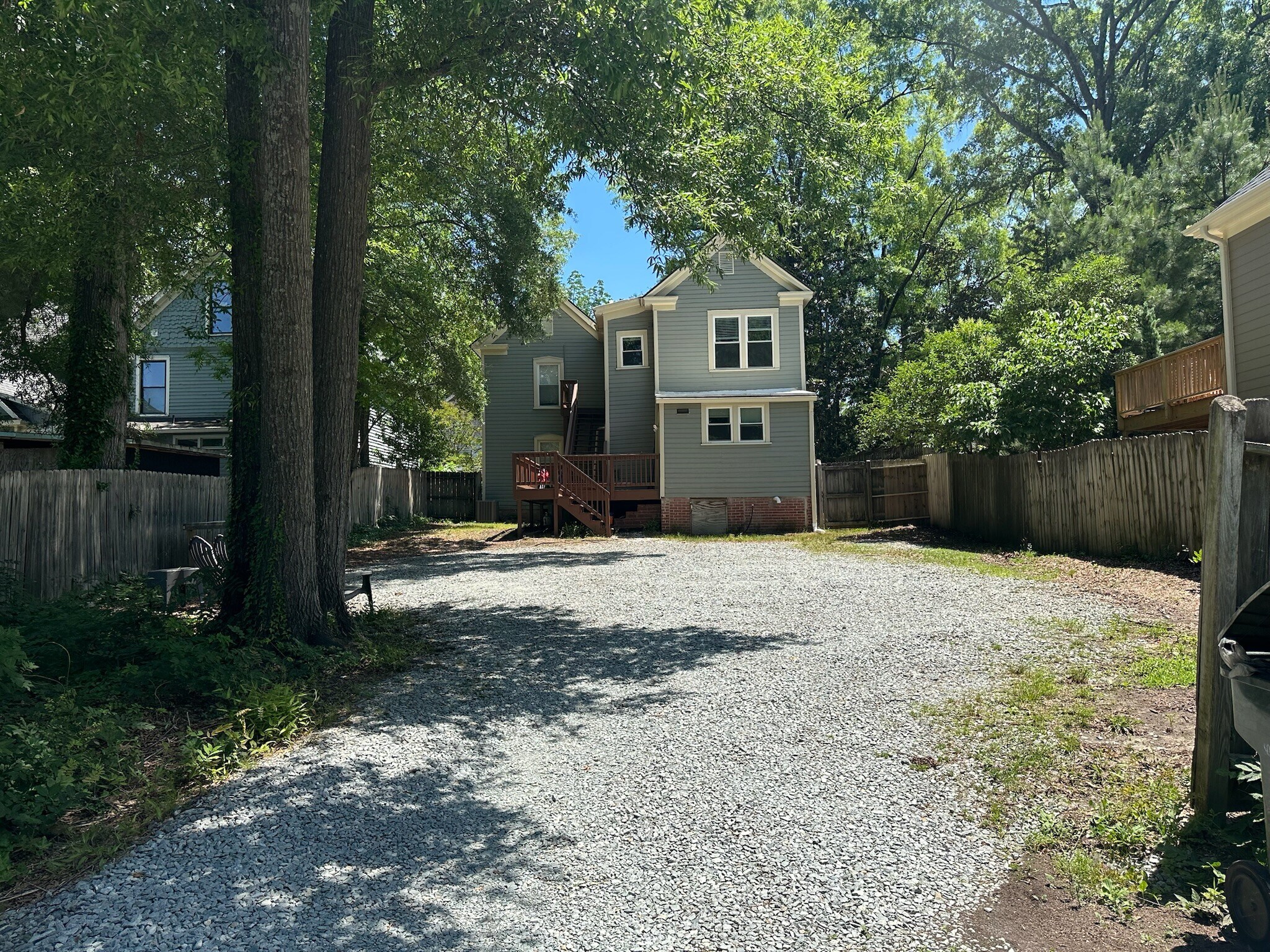 Back of house with parking - 805 Onslow St