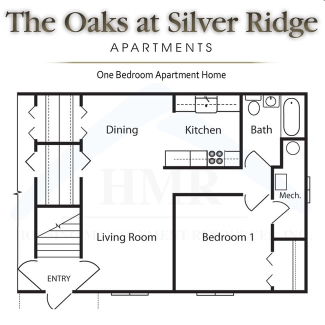 1BR/1BA - The Oaks at Silver Ridge