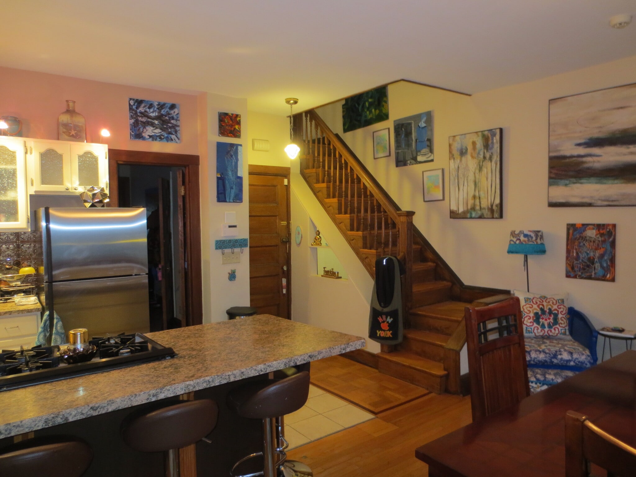 Stairway to 2nd floor - 206 Lancaster St