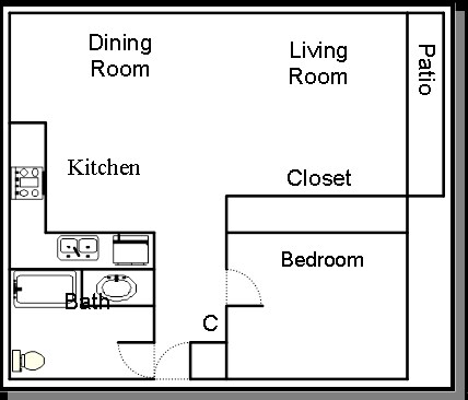 1BR/1BA - Executive 1801