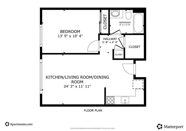 1BR, 1BR - 575SF - Windsor Square Retirement Community