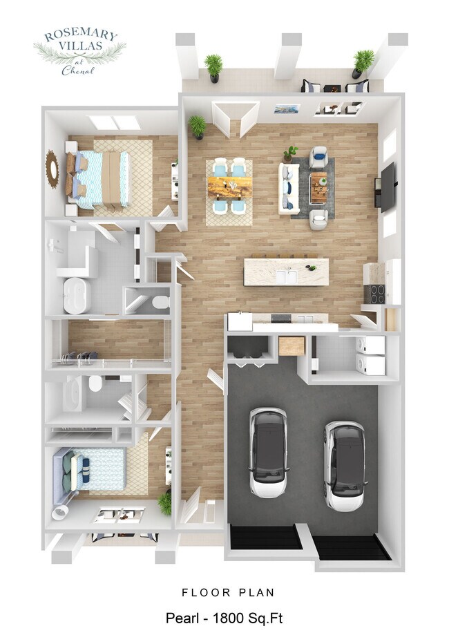 Floorplan - Rosemary Villas at Chenal