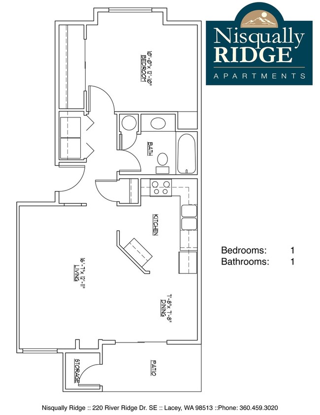 1BR/1BA - Nisqually Ridge