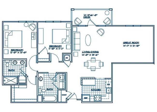 The Buckingham | 2 Bed / 2 Bath + Great Room - The Lodge at BridgeMill