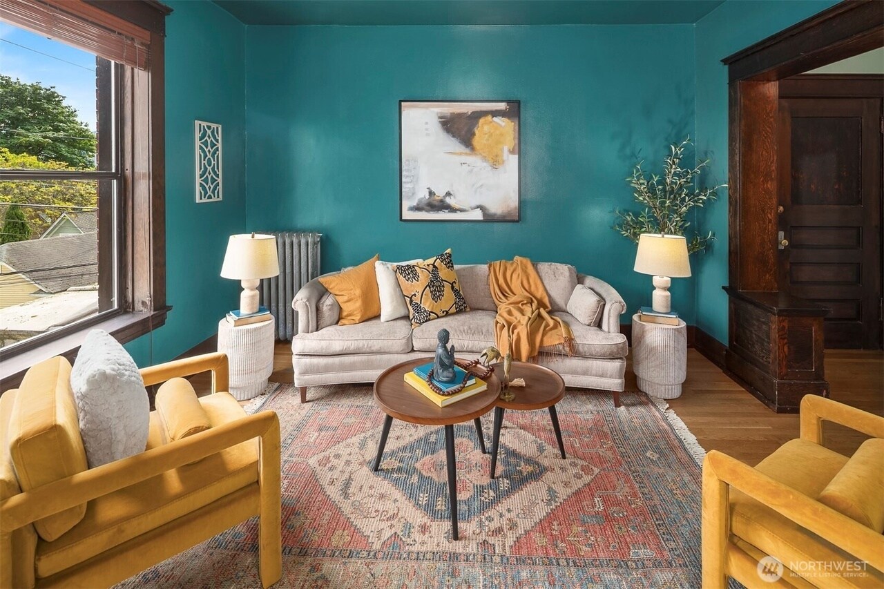 Living Room West Wall - 416 E Roy St
