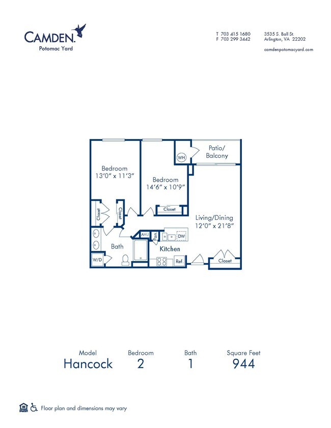 Floorplan - Camden Potomac Yard