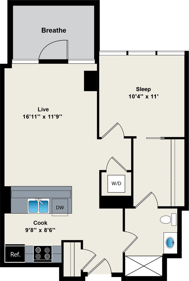 Floorplan - Reside on Green Street