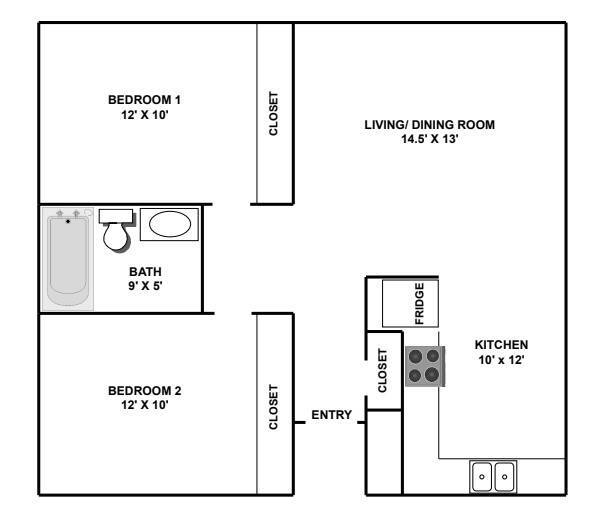 Floorplan - Whispering Oaks Apartments