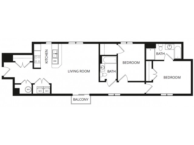 Floorplan - Bridges Apartment Homes