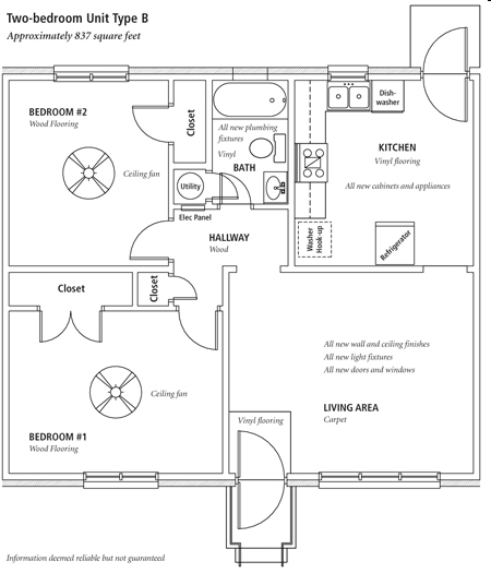 Two Bedroom Unit Type B - Glenbrook Crossing