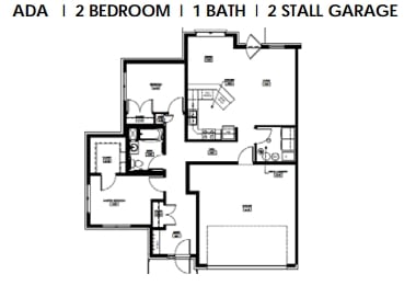 2BR/1BA - Spring Creek Townhomes