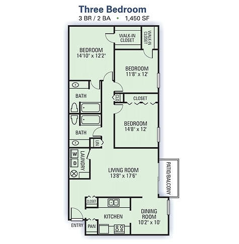 3BR/2BA - Willow Lake
