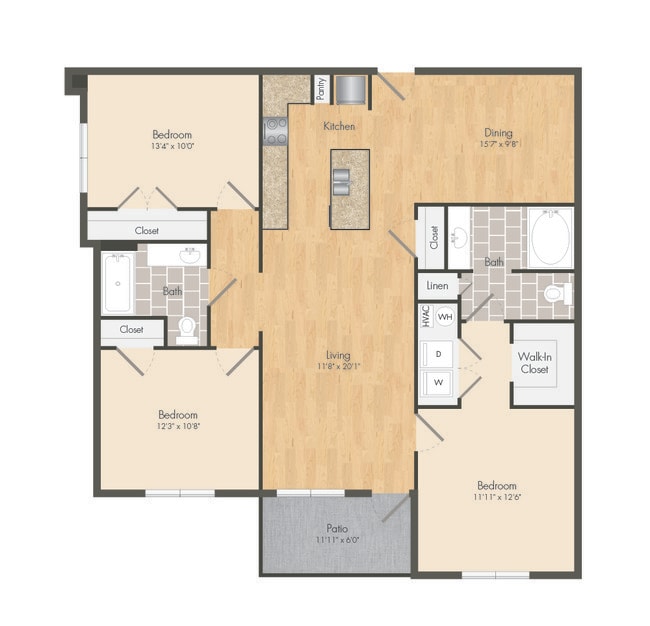 Floorplan - The Met Apartment Homes