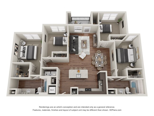 Floorplan - The Pointe at Bayou Bend