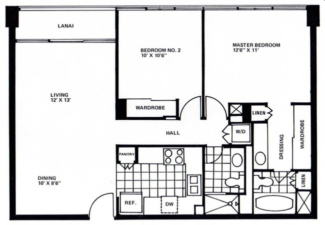 2BD/1.5BR - Iolani Court Plaza