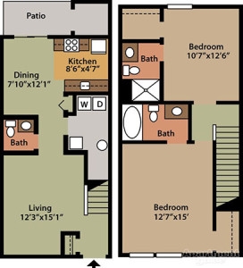 2BR/1.5BA - The Tide