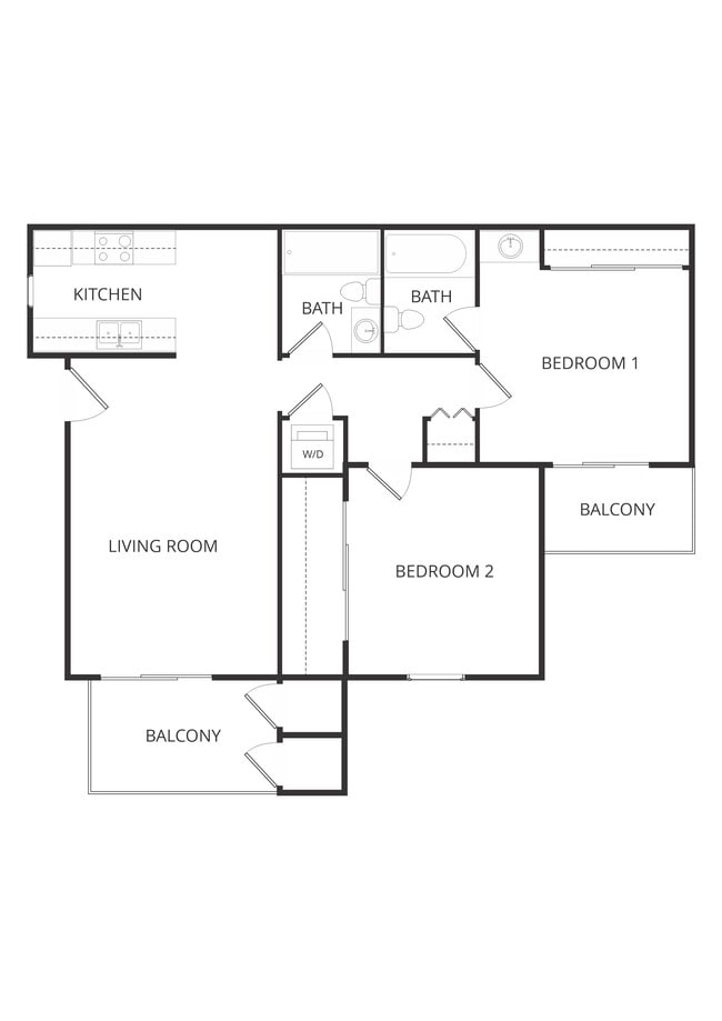 Floorplan - Hillside Village Apartments