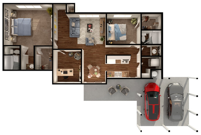 Floorplan - Elevation Apartments