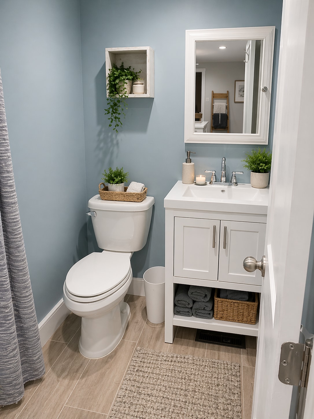 Updated bathroom with clean finishes and modern design - 1925 Ryder St