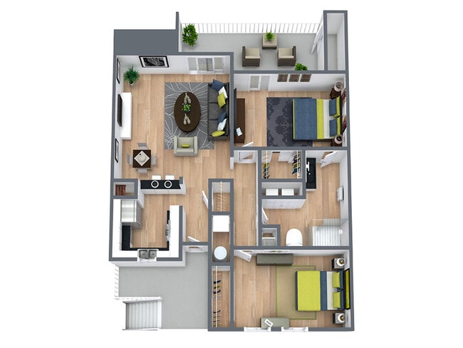 Floorplan - Enclave at Oakhurst Apartments