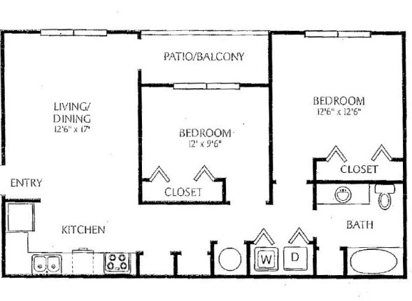 2BR/1BA - Wildwood at Stone Mountain