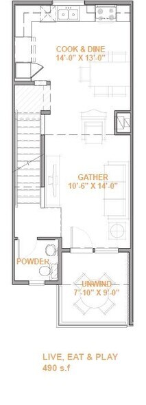 Main floor with open design. - 2541 Moline St