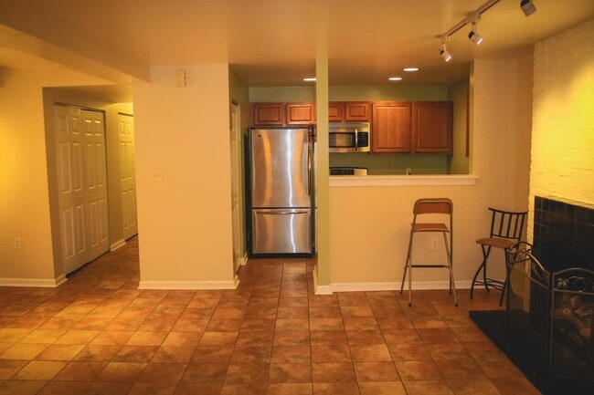 Living Room view into Kitchen - 1535 9th St NW