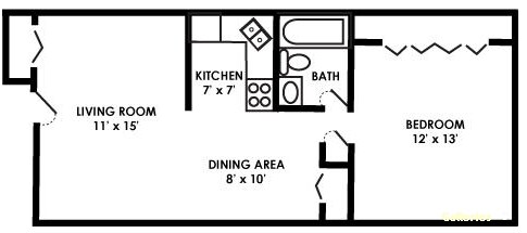 1BR/1BA - Haldeman Manor Apartments