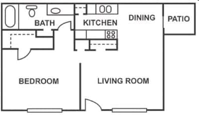 1BR/1BA - Falls of Deer Park Apartments