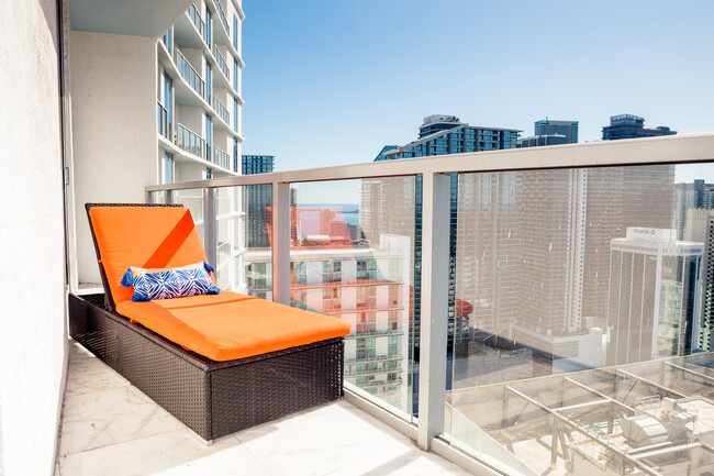 Sun Bed in Balcony - 185 SW 7th St