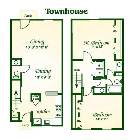 Floorplan - Fords Pointe Apartments and Townhomes