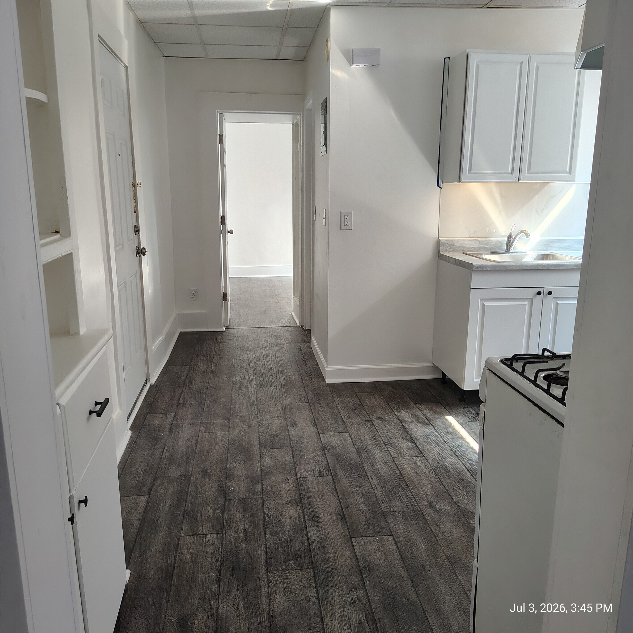 View of hall towards bedroom - 6 School St