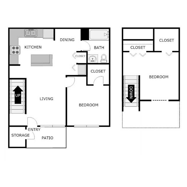Floorplan - Portage Commons Apartment Homes